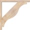 Ekena Millwork Funston Block Smooth Bracket w/ Offset Brace, Douglas Fir, 3 1/2"W x 26"D x 26"H BKT0402X26X26FST05SDF - alternate 4